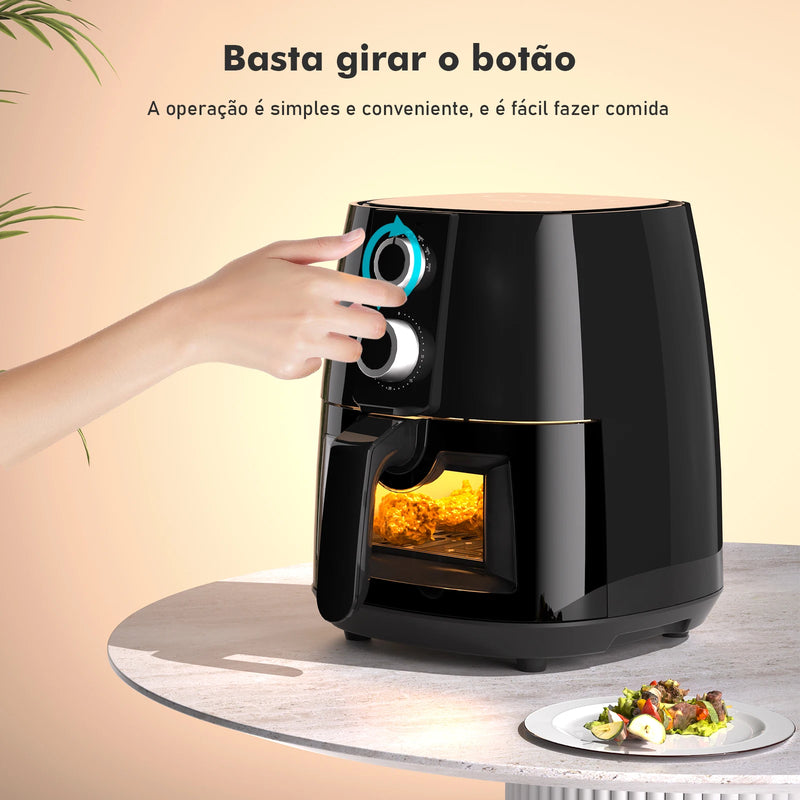 Fritadeira Air Fryer 3.8L – Crocância e Sabor Sem Óleo!